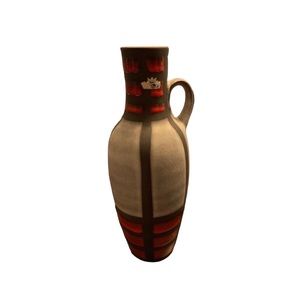 Collector Piece Large Vintage Designer Vase by Bay Keramik 12” Tall 6” wide.